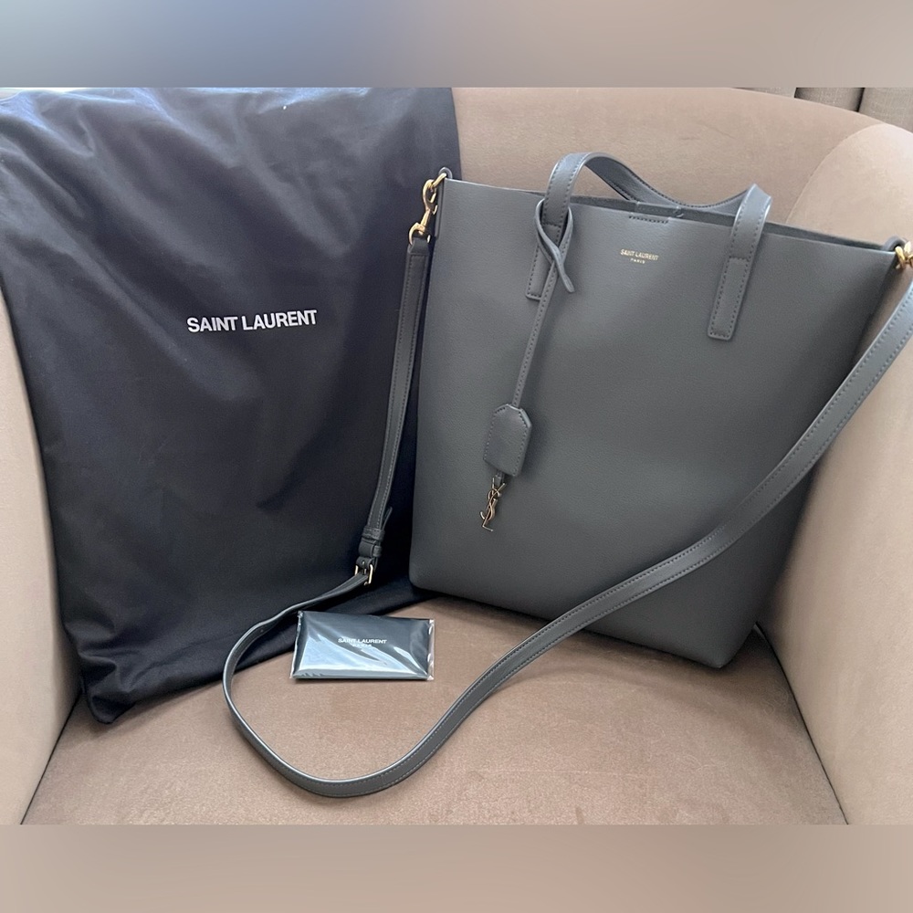 Saint Laurent Toy North/South Leather Tote